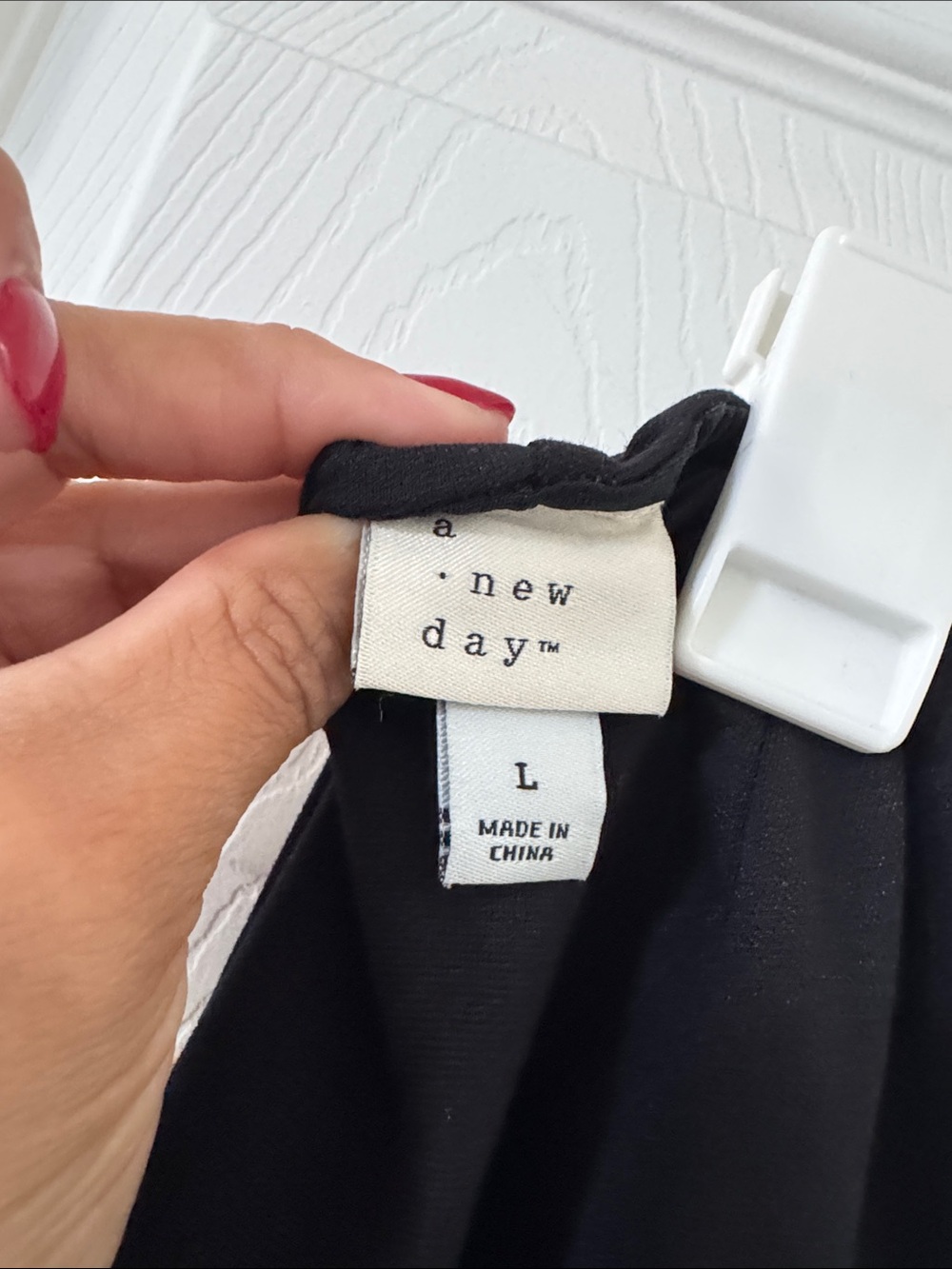 a new day Black Layered Midi Skirt with Lace Trim - Picture 3 of 3